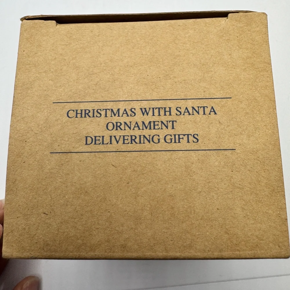 Vintage Avon Gift Collection‎ Christmas with Santa Ornament Delivering Gifts